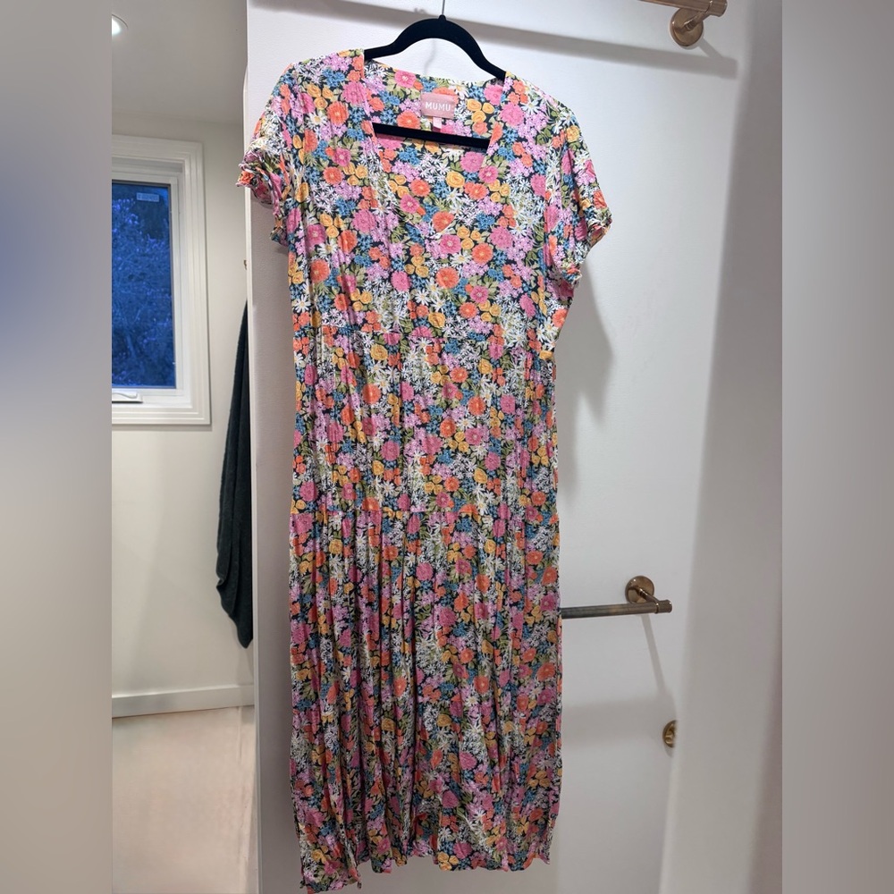 Show Me Your MuMu Pink and Orange Floral Maxi Dress